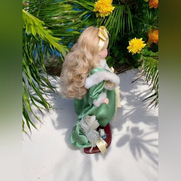 The Brass Key Collection Green Dress Porcelain Doll (EUC) - Picture 5 of 7